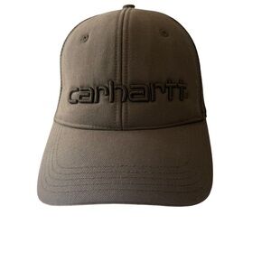 Carhartt Trucker SnapBack Canvas Mesh Olive Green Hat Patch Logo Classic Work
